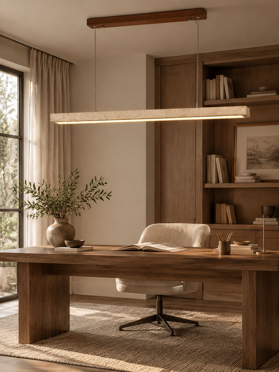 Lampada a sospensione lineare Celiali