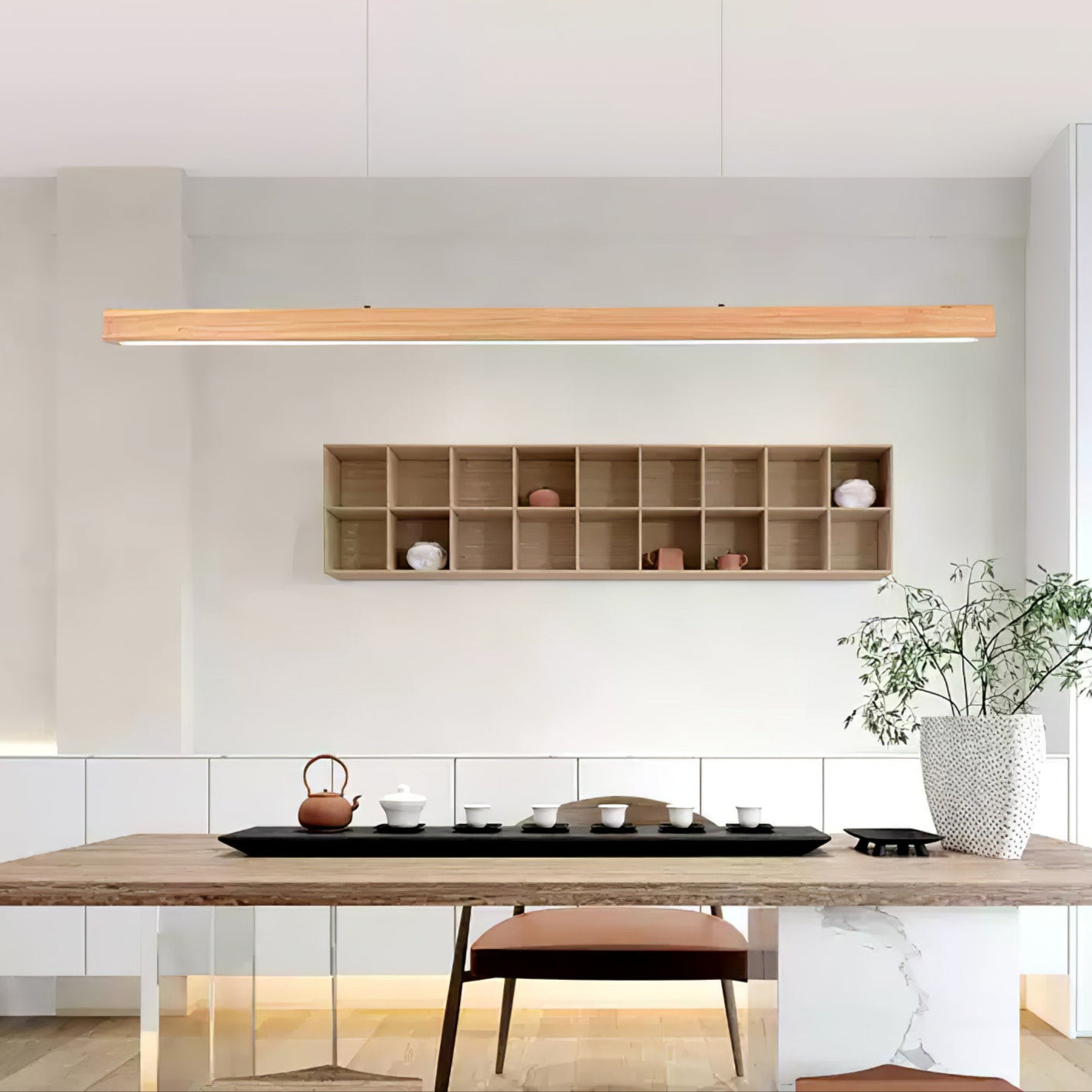 Lampada a sospensione lineare Lioriiro