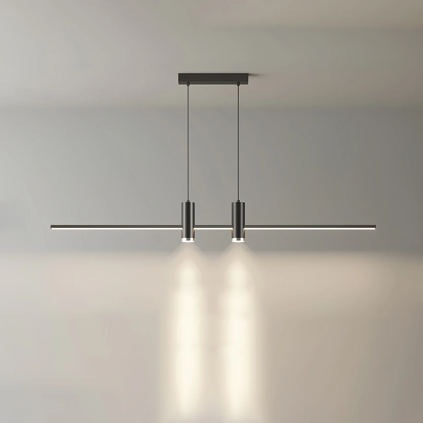 Lampada a sospensione lineare Chiisali