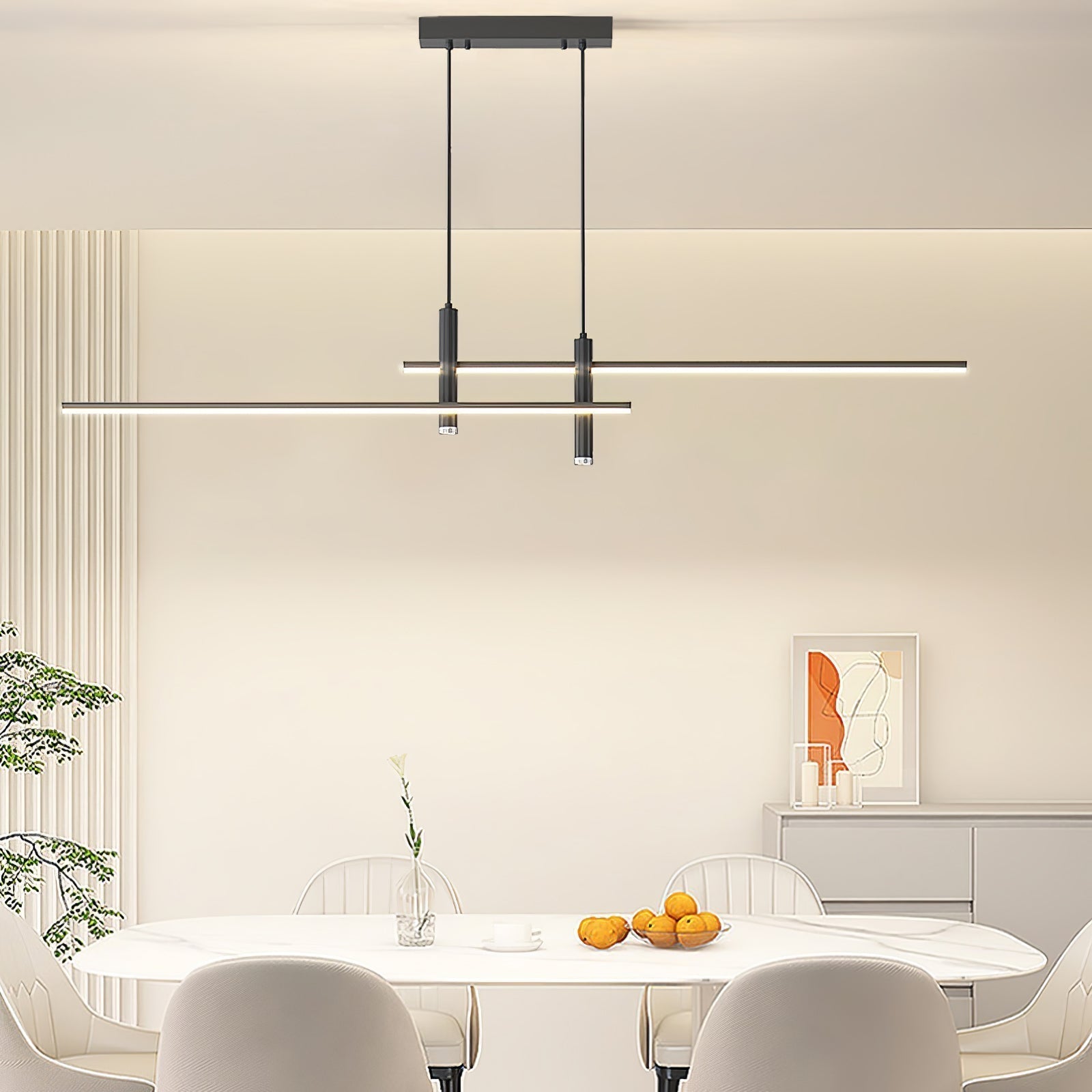 Lampada a sospensione lineare Terora