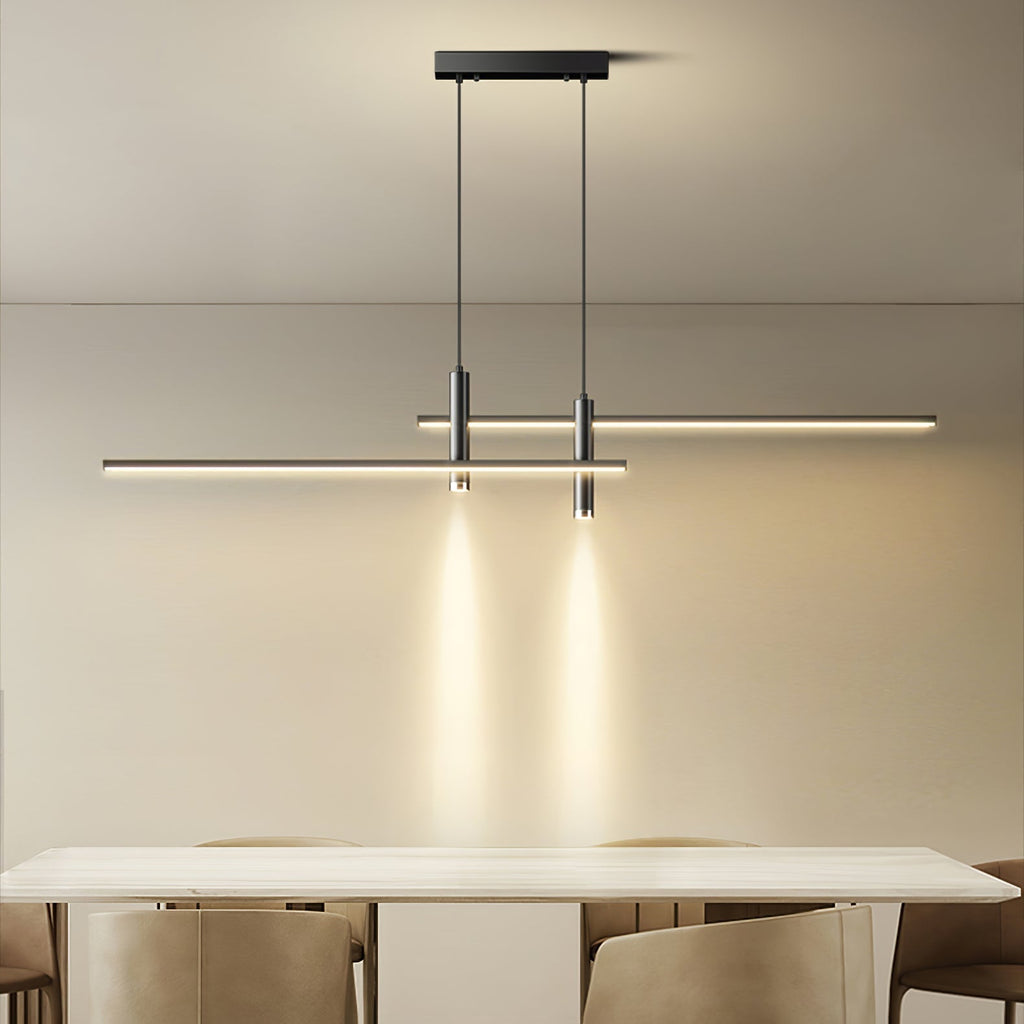Lampada a sospensione lineare Terora