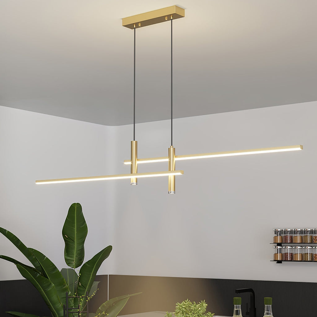 Lampada a sospensione lineare Terora
