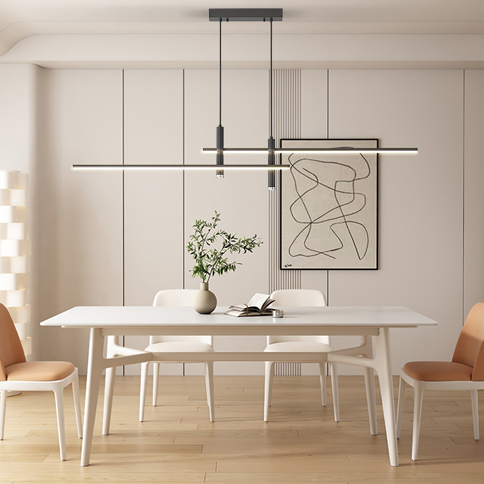 Lampada a sospensione lineare Terora