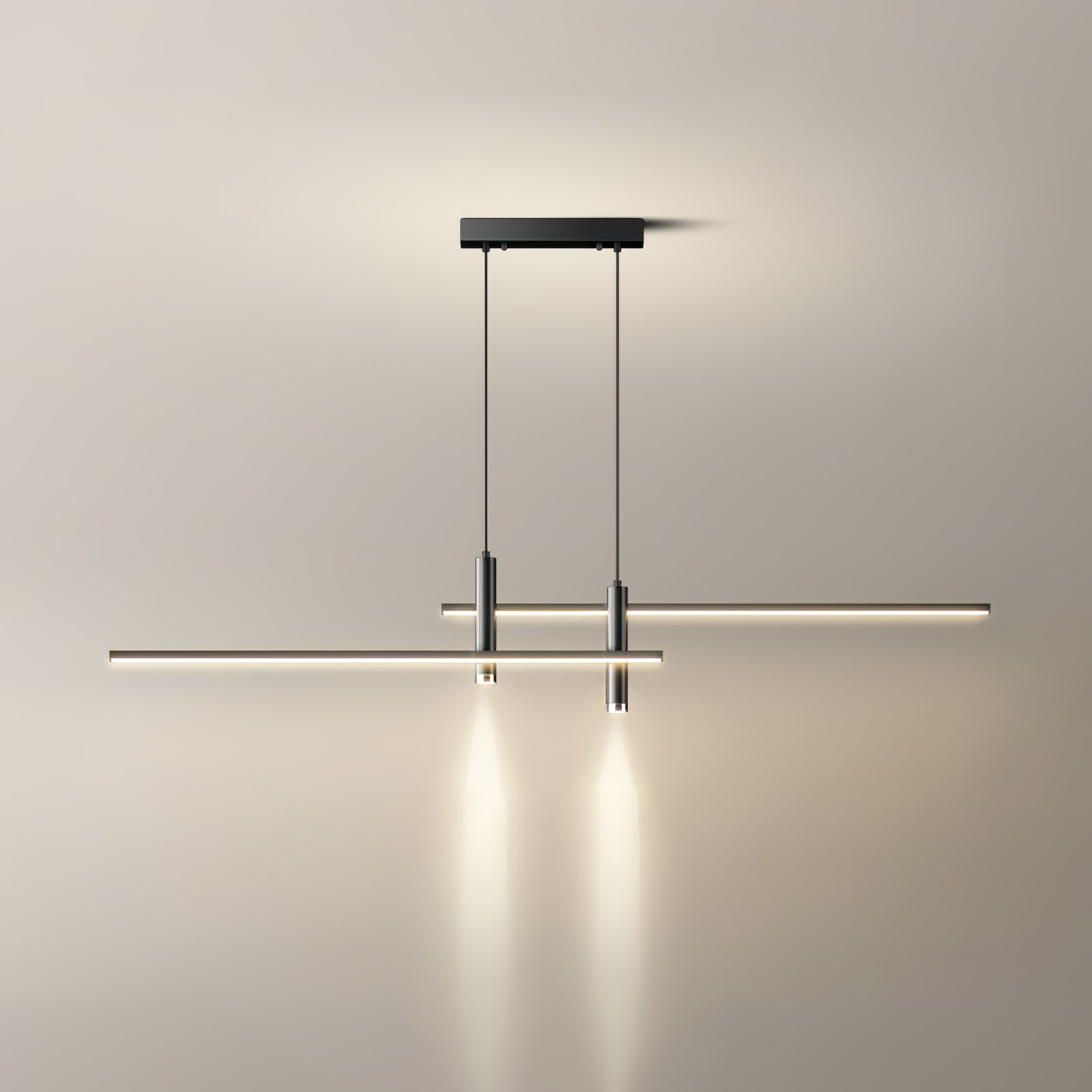 Lampada a sospensione lineare Terora