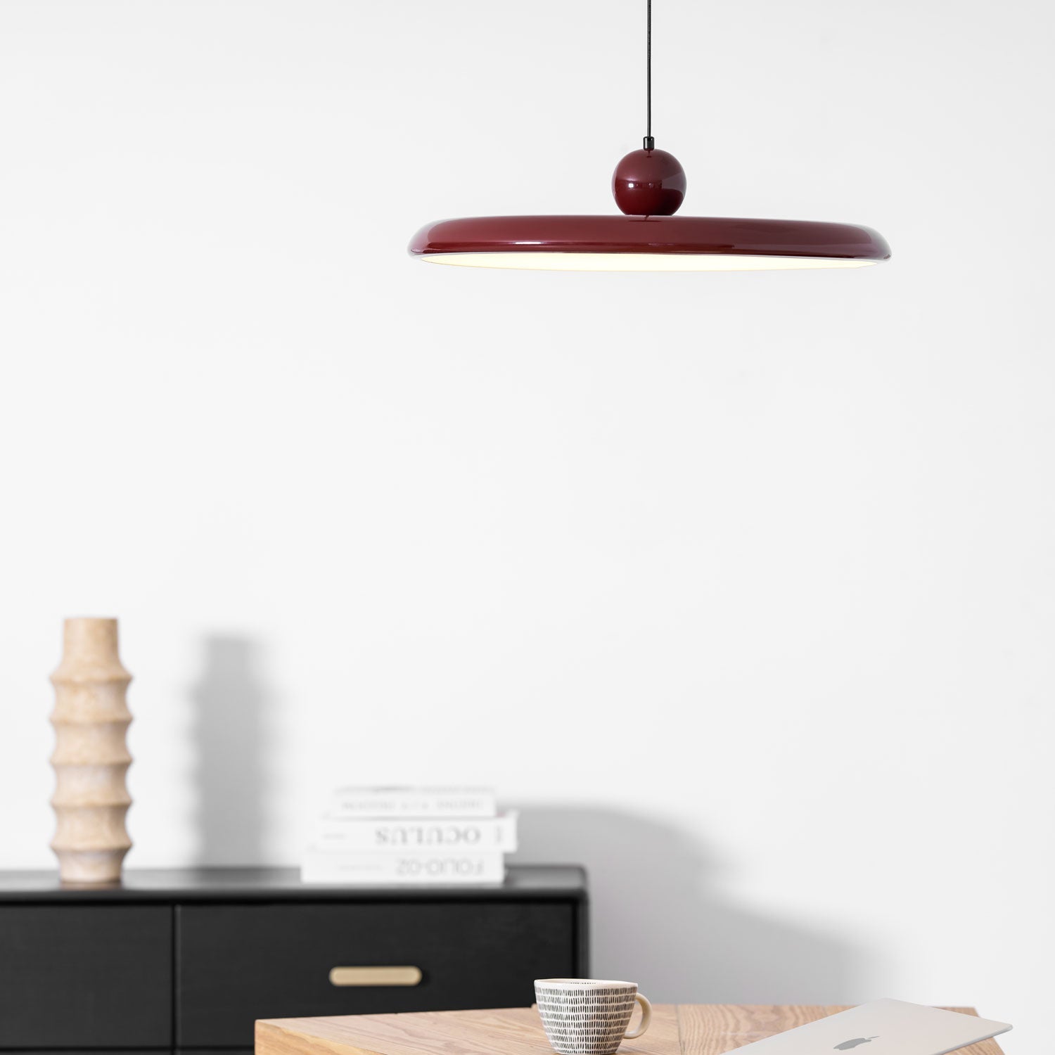 Lampada a sospensione rotonda Ororella