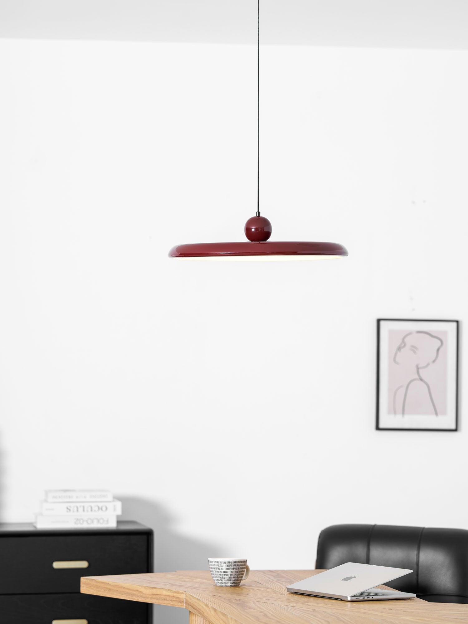 Lampada a sospensione rotonda Ororella