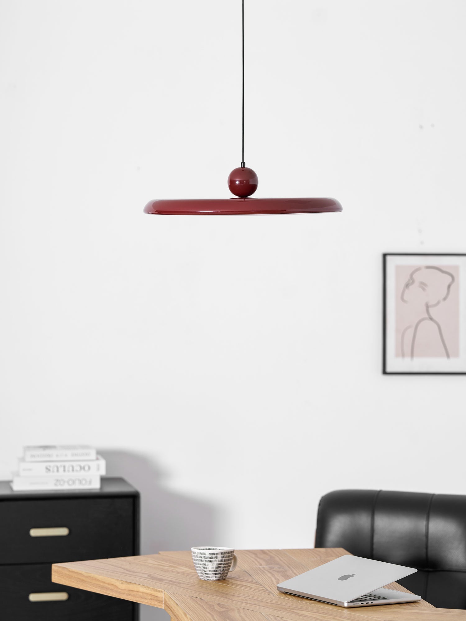 Lampada a sospensione rotonda Ororella