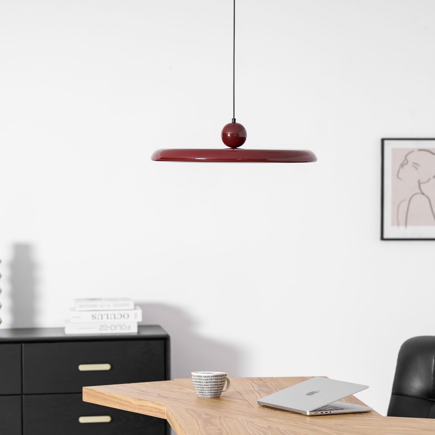 Lampada a sospensione rotonda Ororella