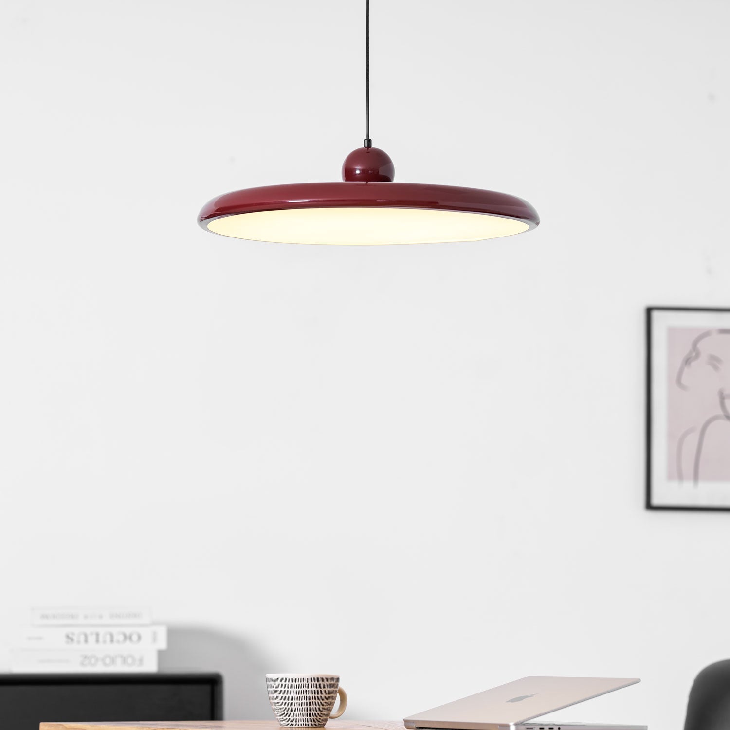 Lampada a sospensione rotonda Ororella