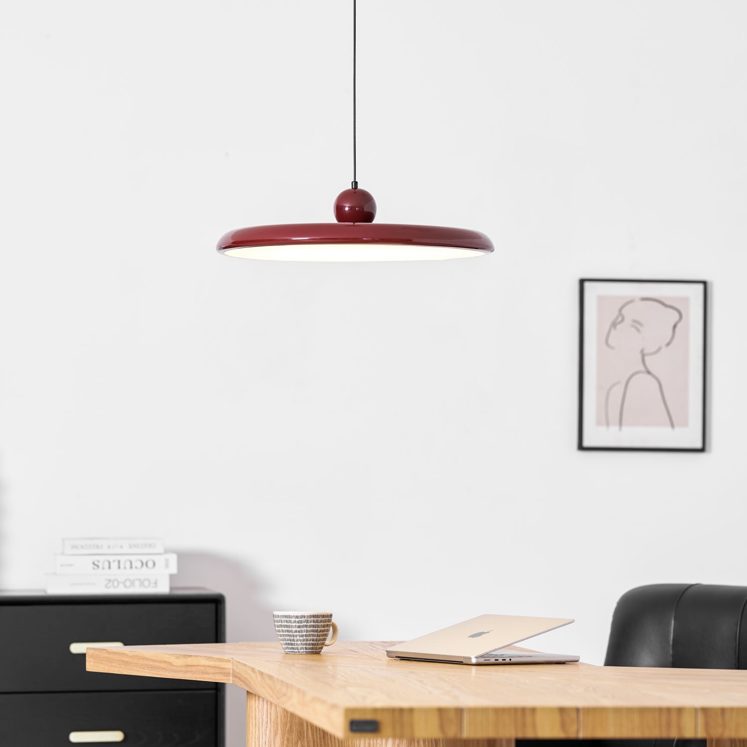 Lampada a sospensione rotonda Ororella