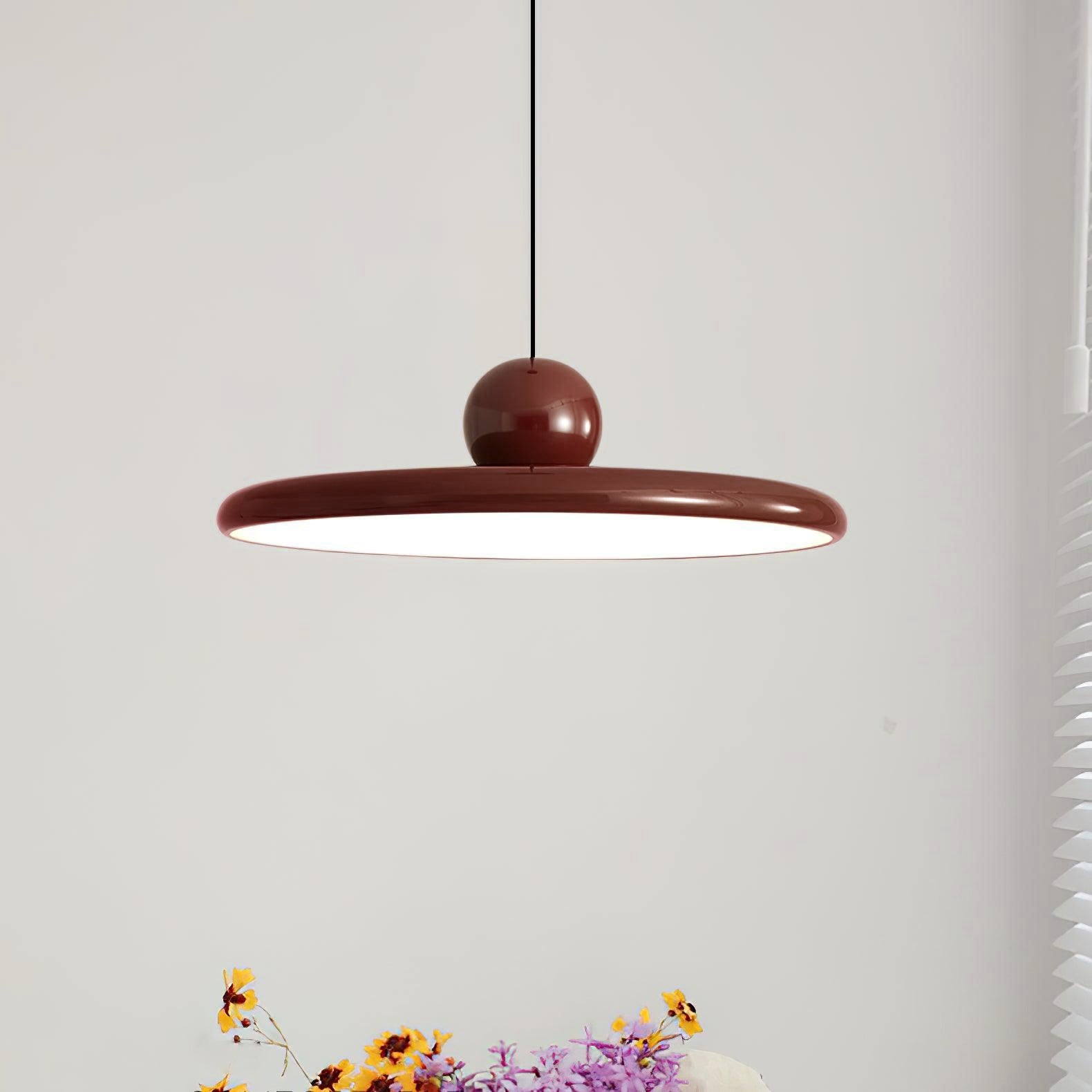 Lampada a sospensione rotonda Ororella