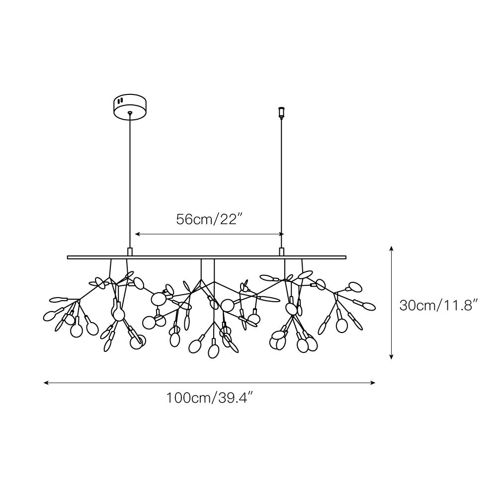 Lampadario scultoreo Teravera