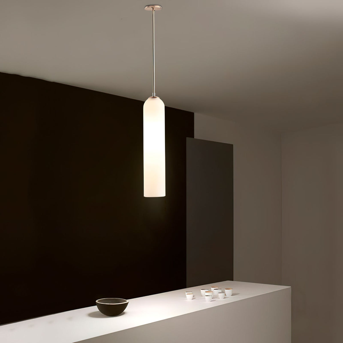 Long Tube Glass Pendant Light – detail 6