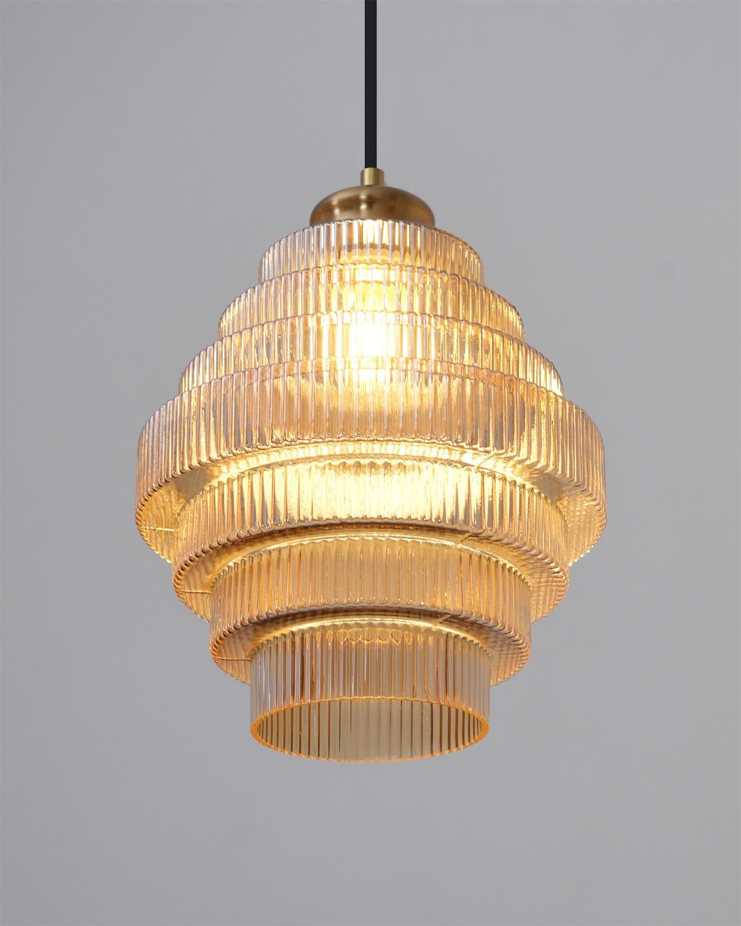 Lampada a sospensione scanalata Loeri