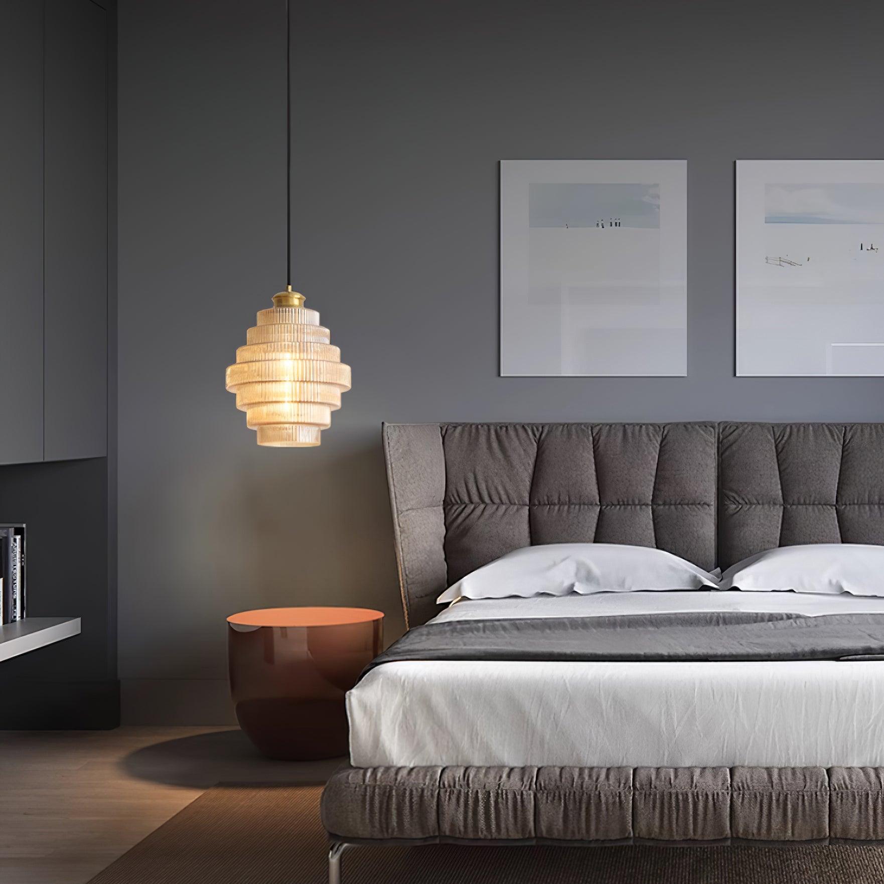 Lampada a sospensione scanalata Loeri