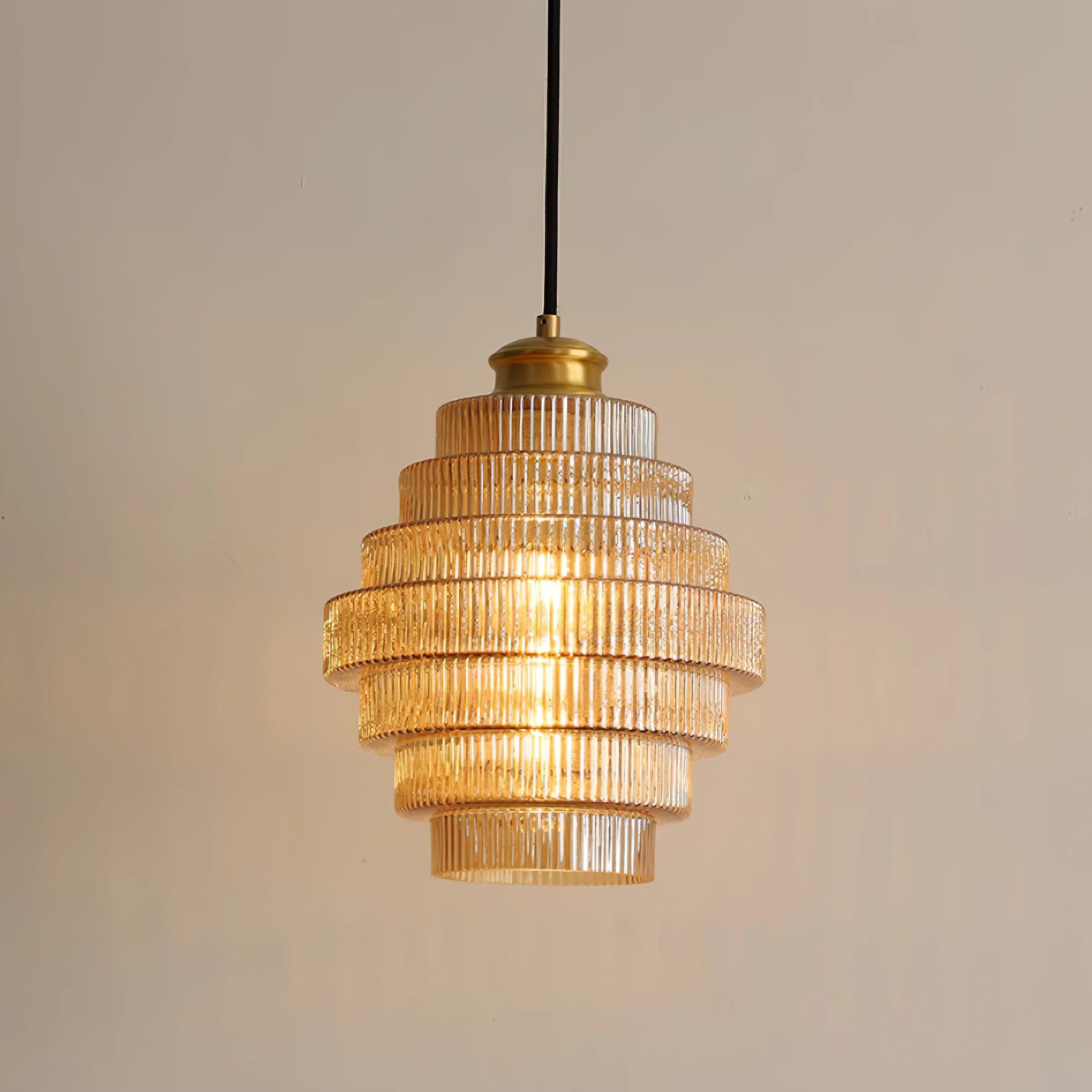 Lampada a sospensione scanalata Loeri
