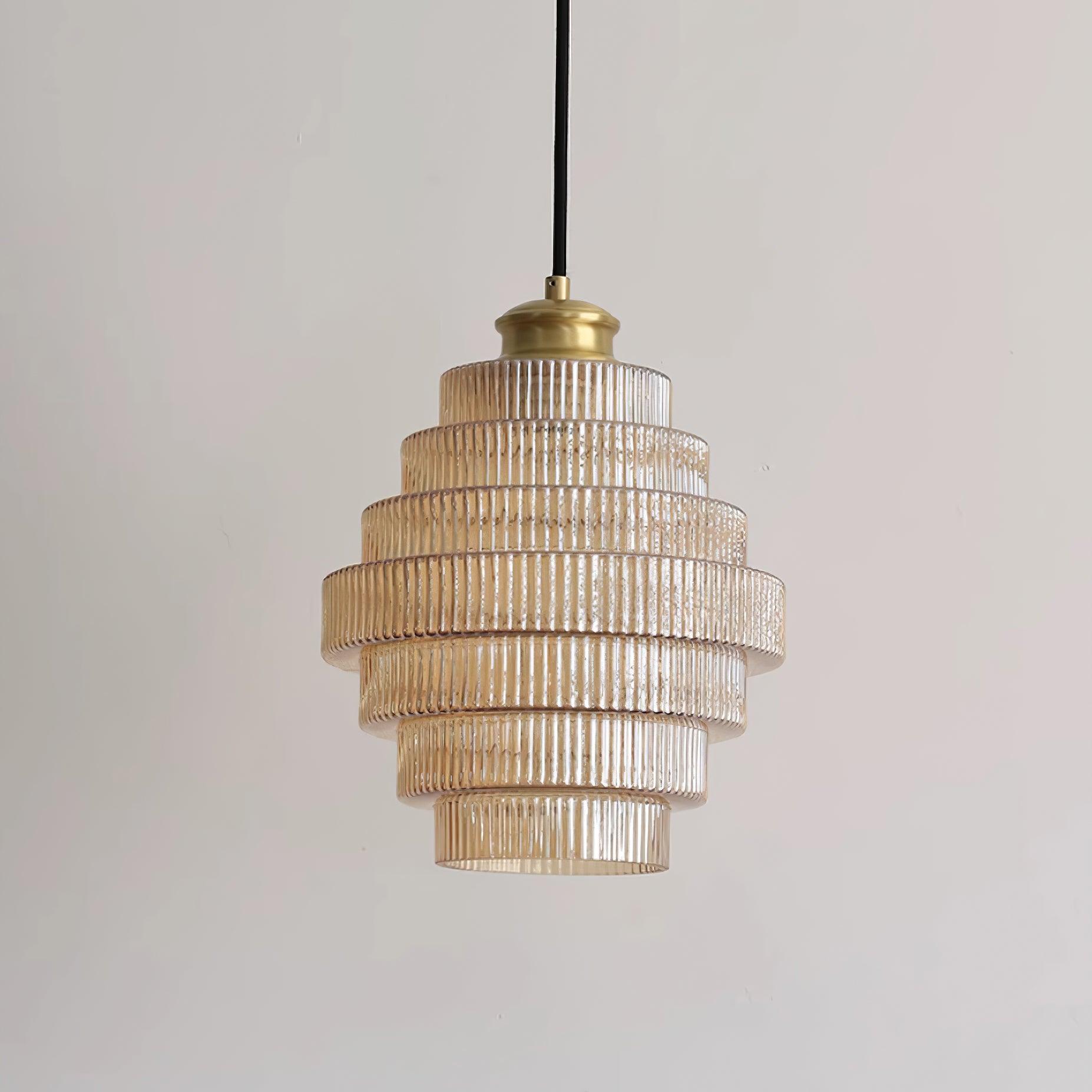 Lampada a sospensione scanalata Loeri