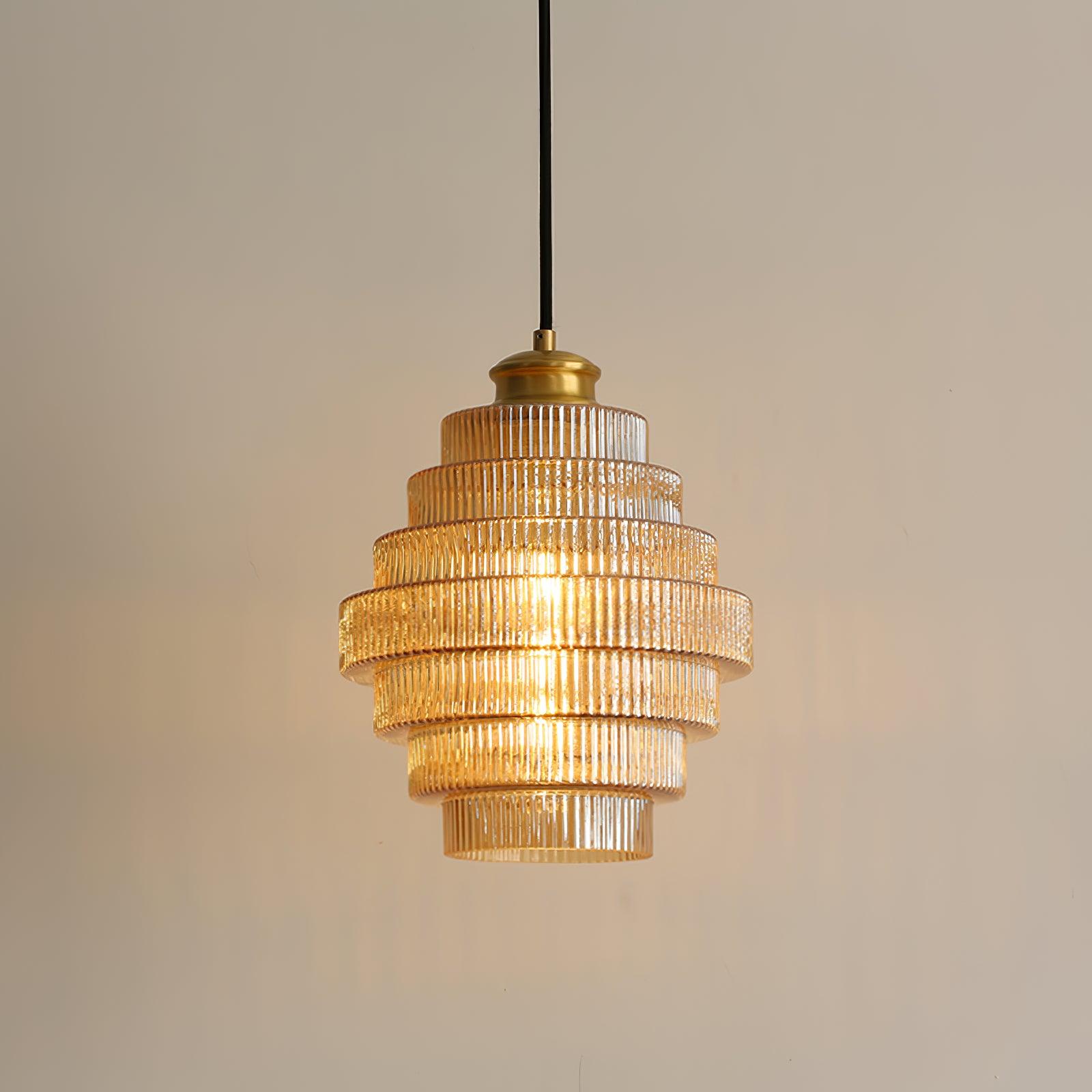 Lampada a sospensione scanalata Loeri
