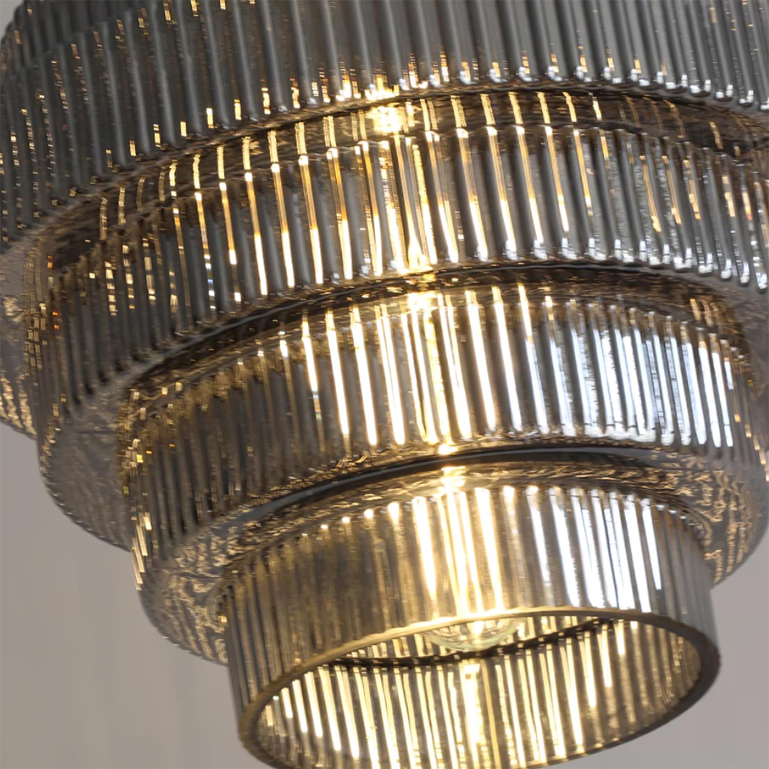 Lampada a sospensione scanalata Braua