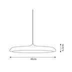 Lampada a sospensione rotonda Luciro