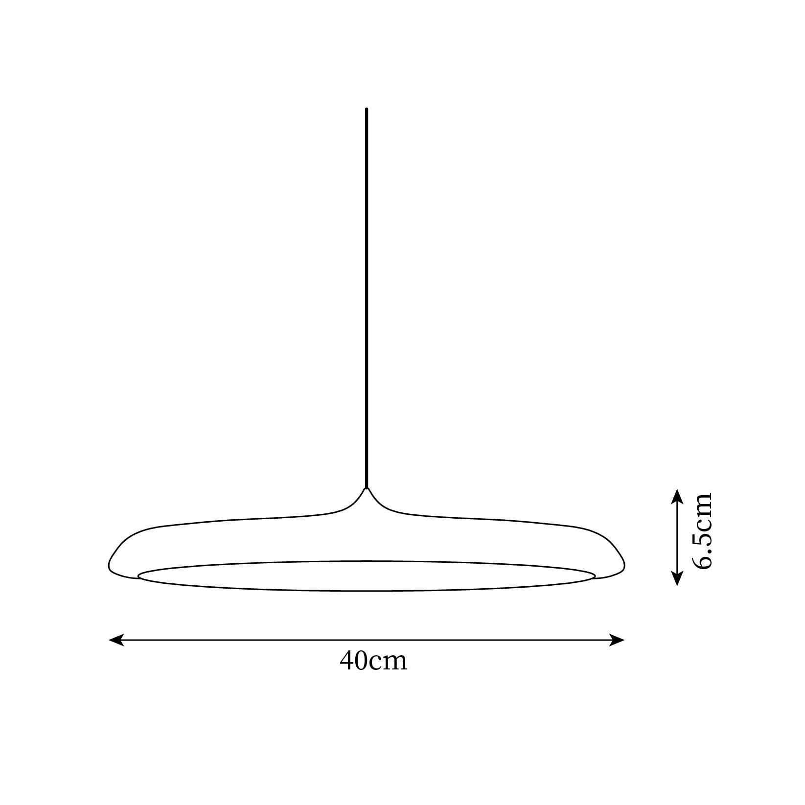 Lampada a sospensione rotonda Luciro