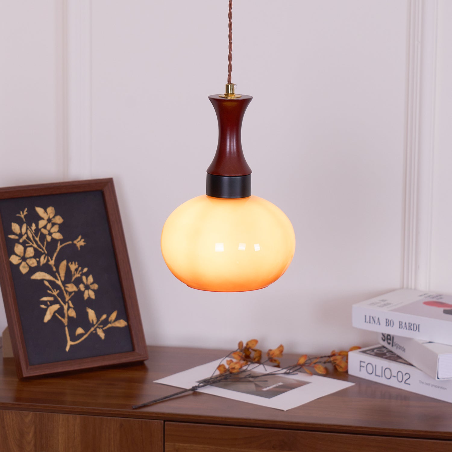 Lampada a sospensione tubolare Calavenzo