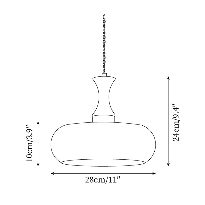 Lampada a sospensione vintage Lucoriana