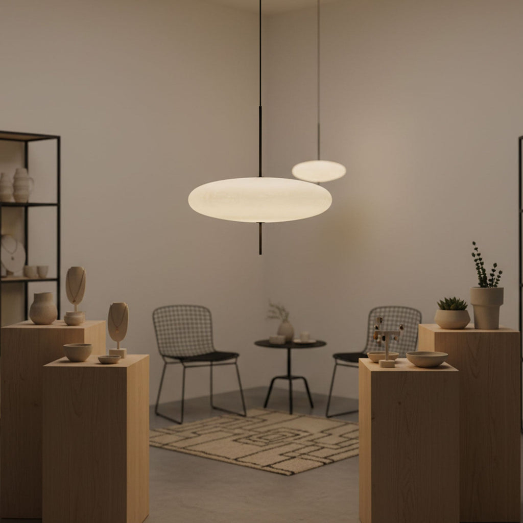 Lampada a sospensione ellittica Chiavvera