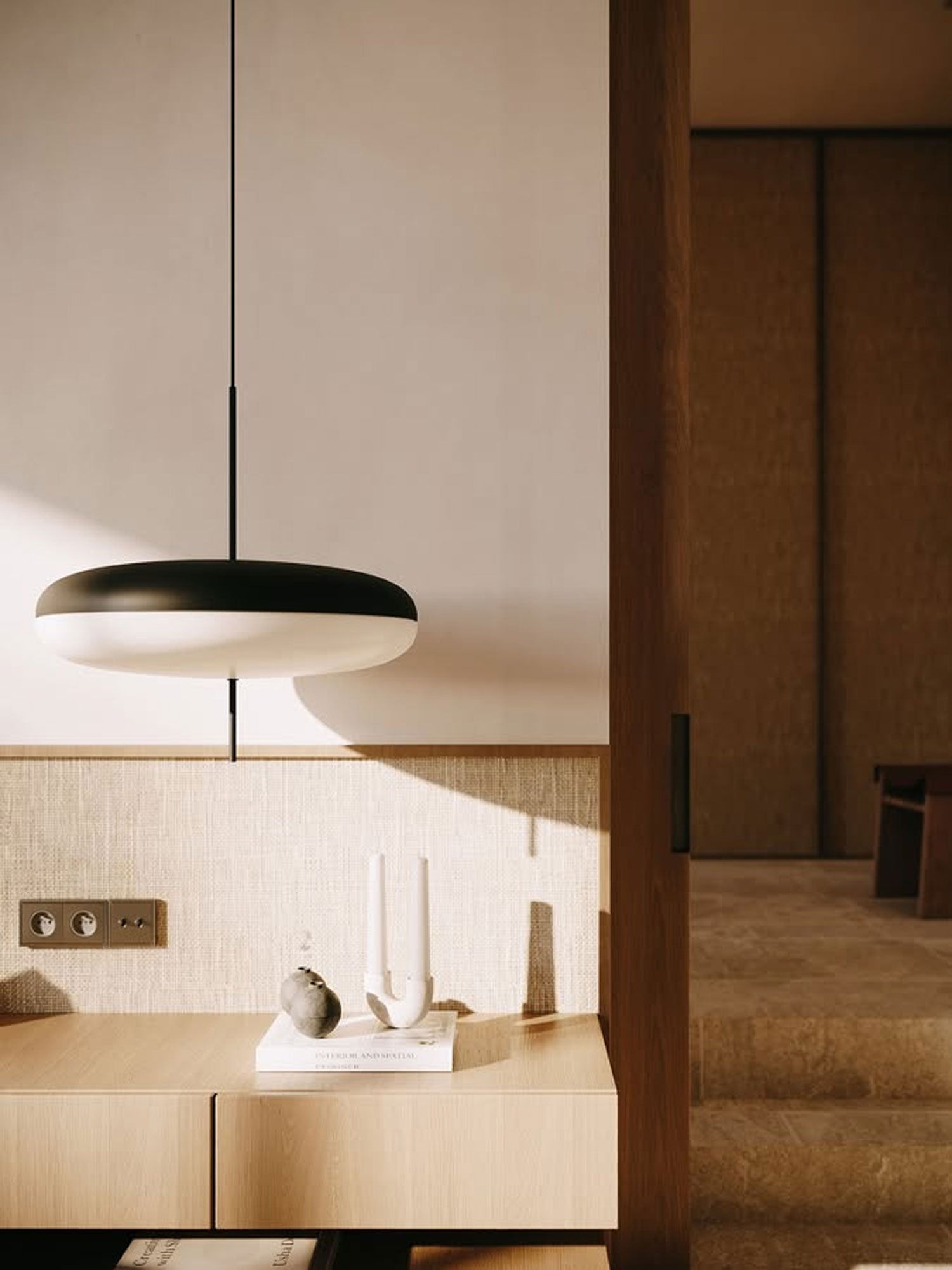 Lampada a sospensione ellittica Chiavvera