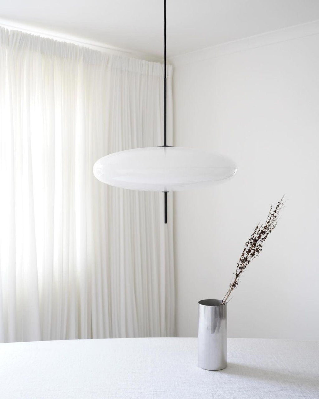 Lampada a sospensione ellittica Chiavvera