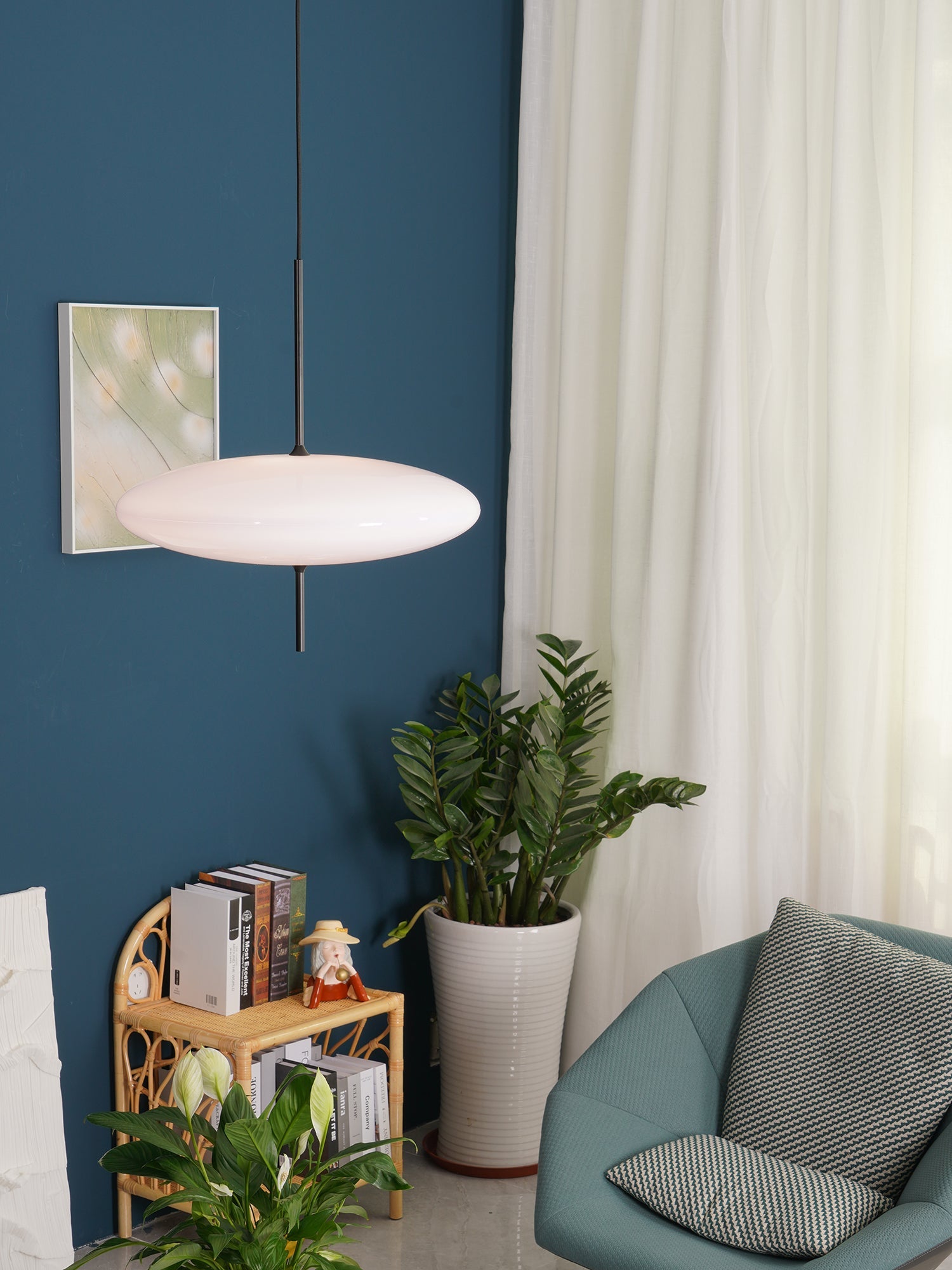 Lampada a sospensione ellittica Chiavvera