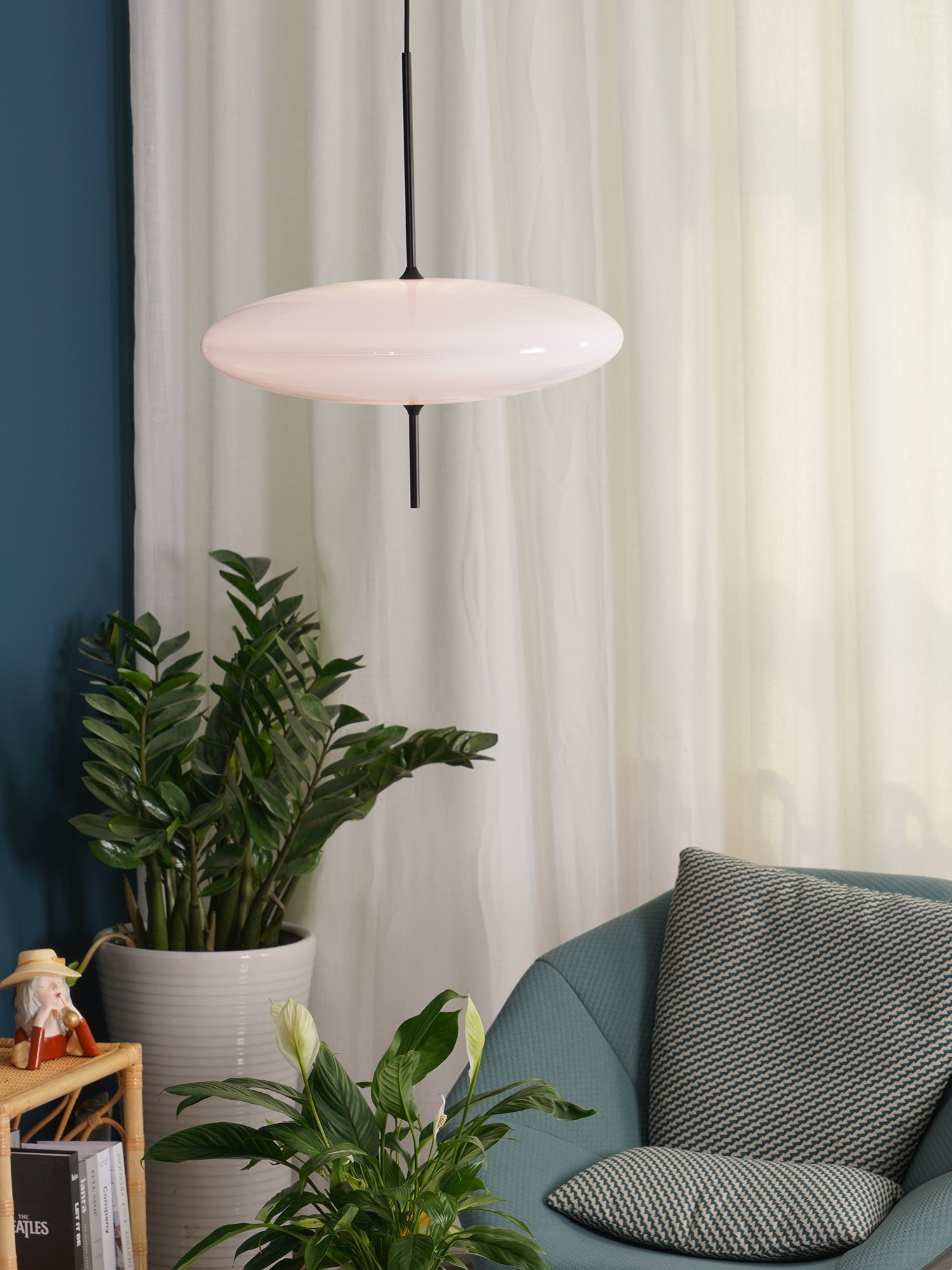Lampada a sospensione ellittica Chiavvera