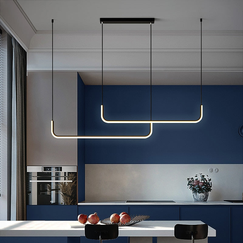 Lampada a sospensione lineare Lucoria