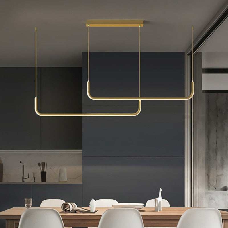 Lampada a sospensione lineare Lucoria