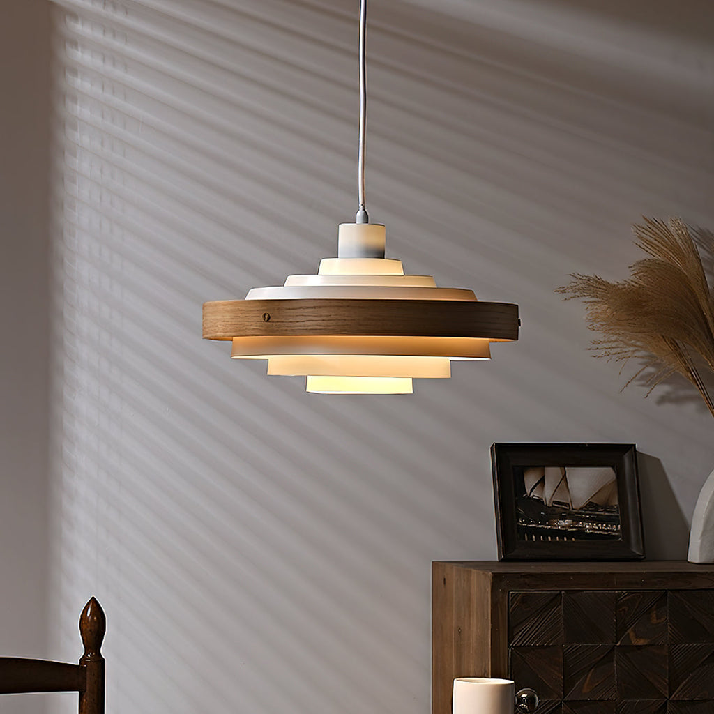 Lampada a sospensione rotonda Rino