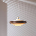 Lampada a sospensione rotonda Rino
