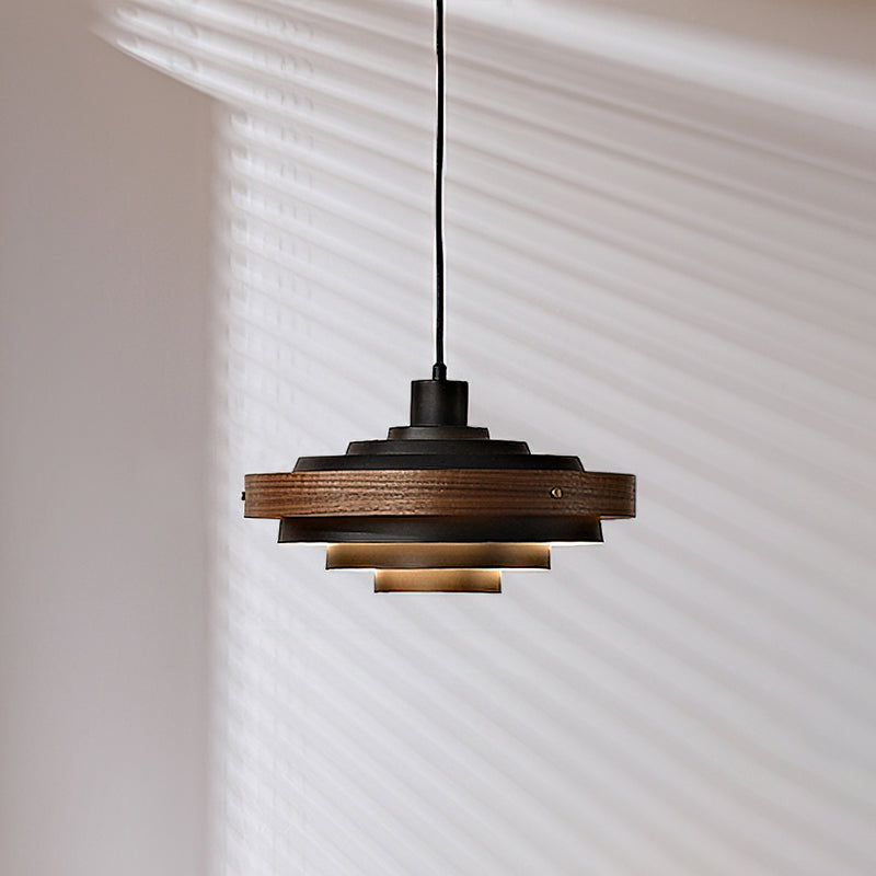 Lampada a sospensione rotonda Rino