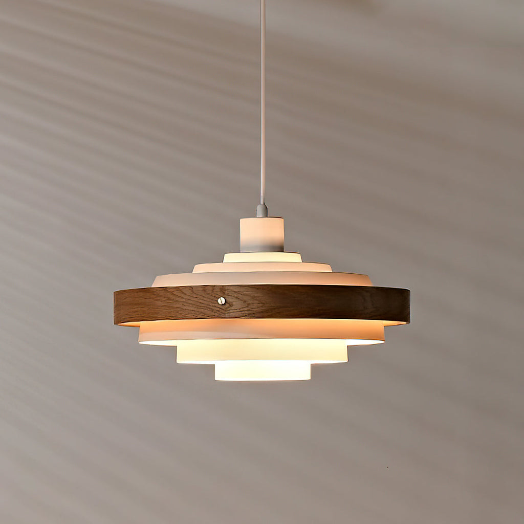 Lampada a sospensione rotonda Rino