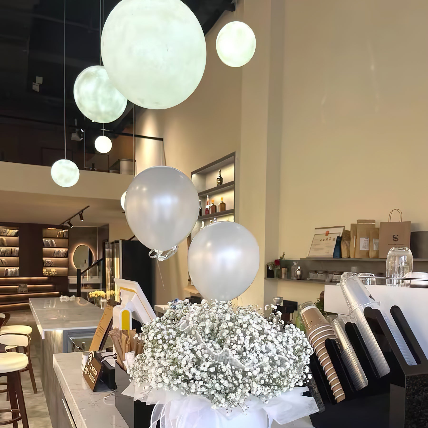 Lampada a sospensione globo Venea