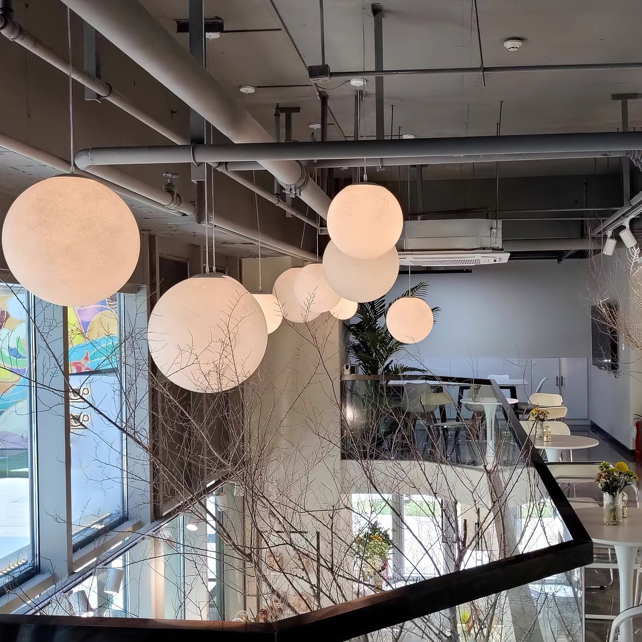 Lampada a sospensione globo Venea