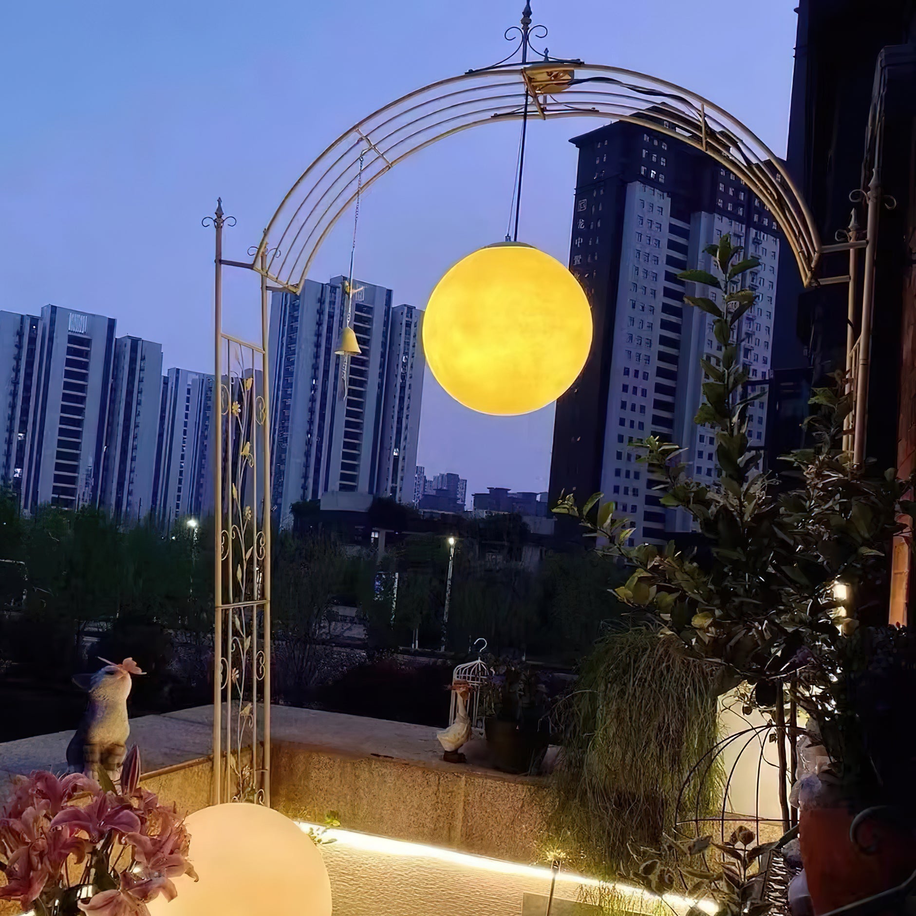 Lampada a sospensione globo Venea