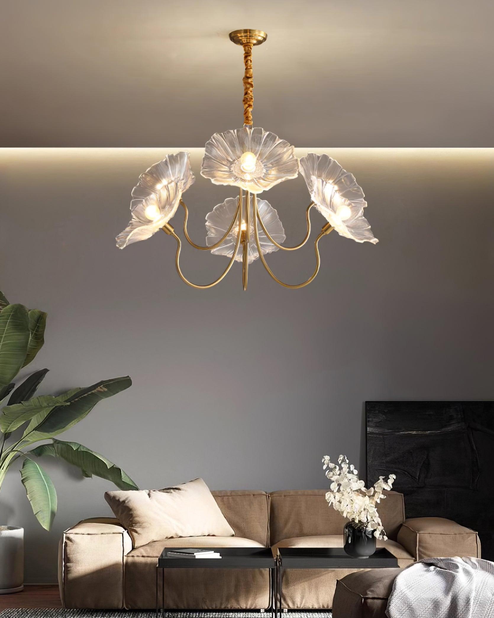 Lampadario floreale Chiario