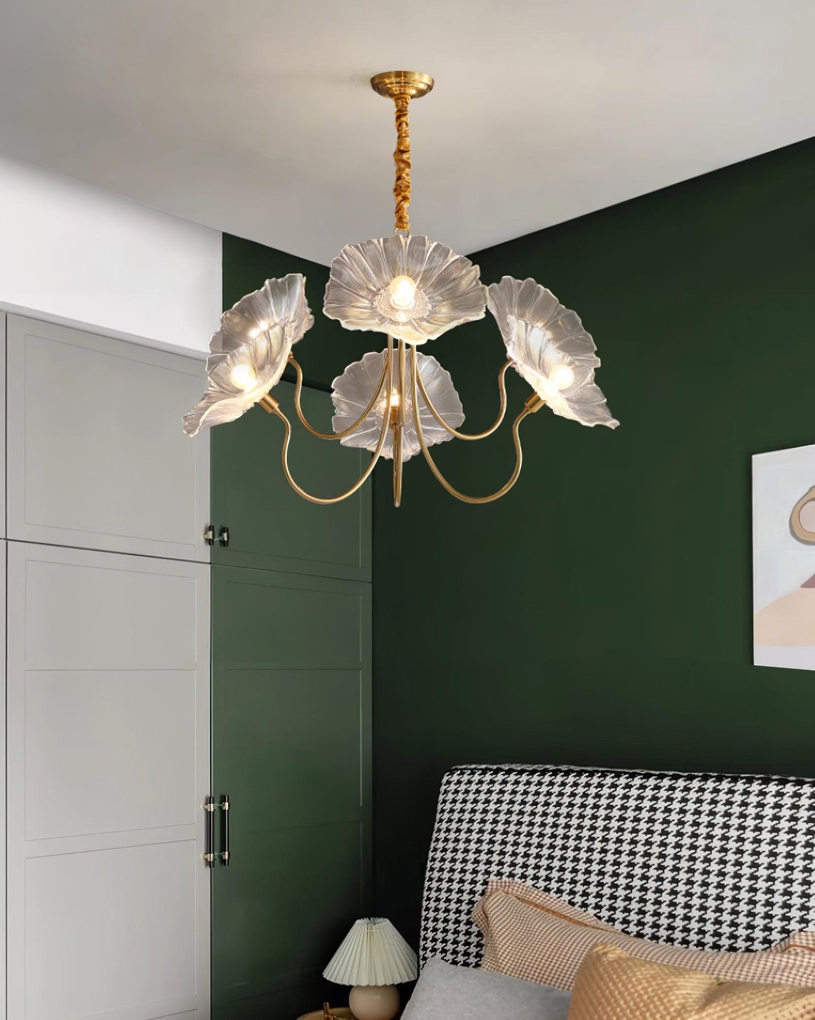 Lampadario floreale Chiario
