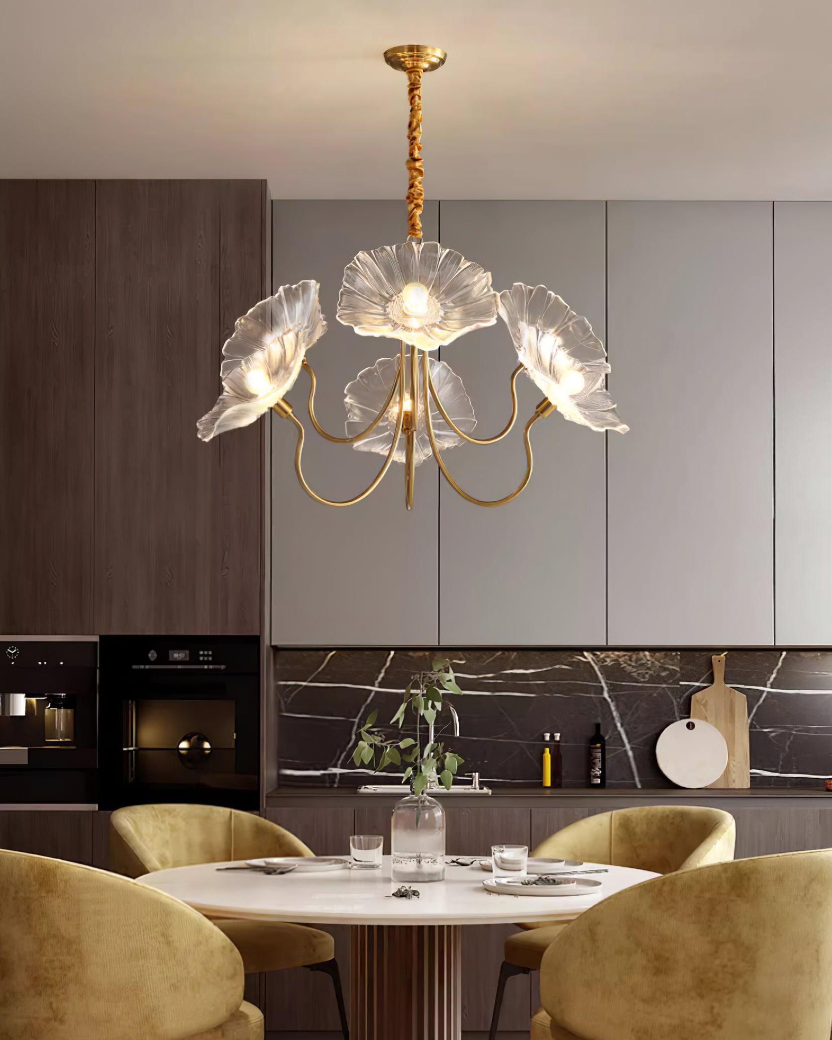 Lampadario floreale Chiario