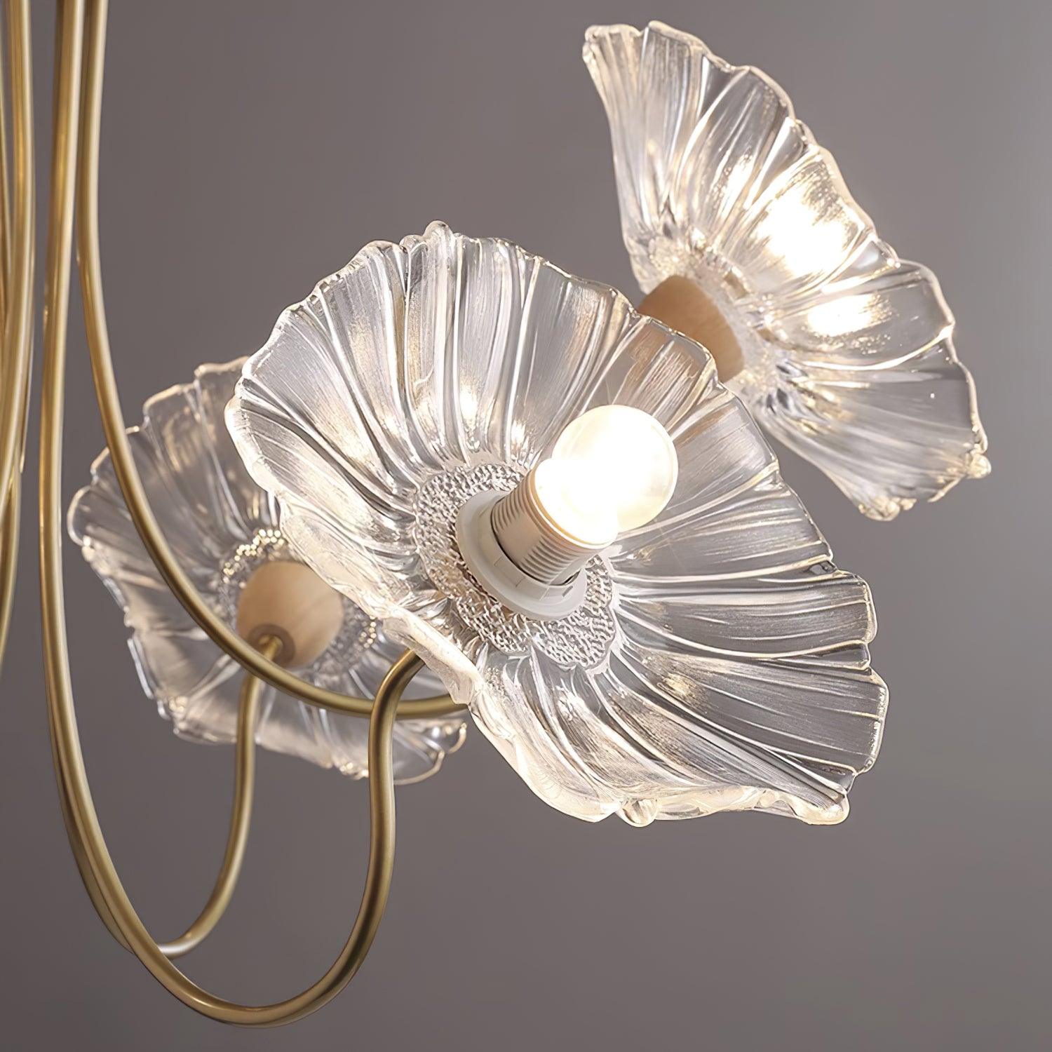 Lampadario floreale Chiario