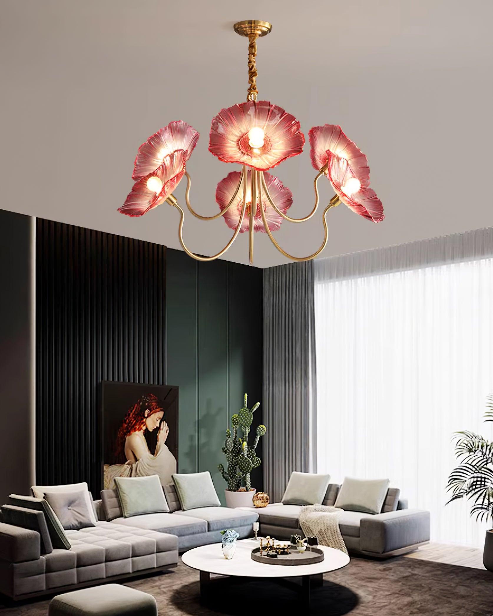 Lampadario floreale Chiario