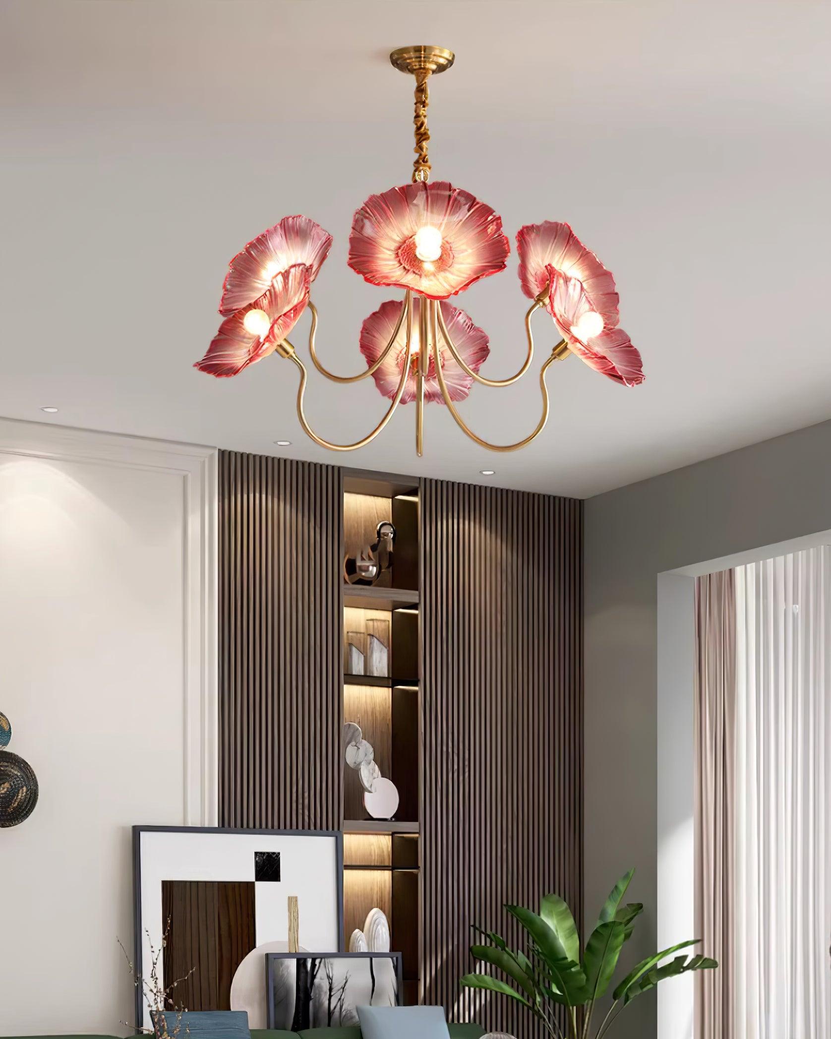 Lampadario floreale Chiario