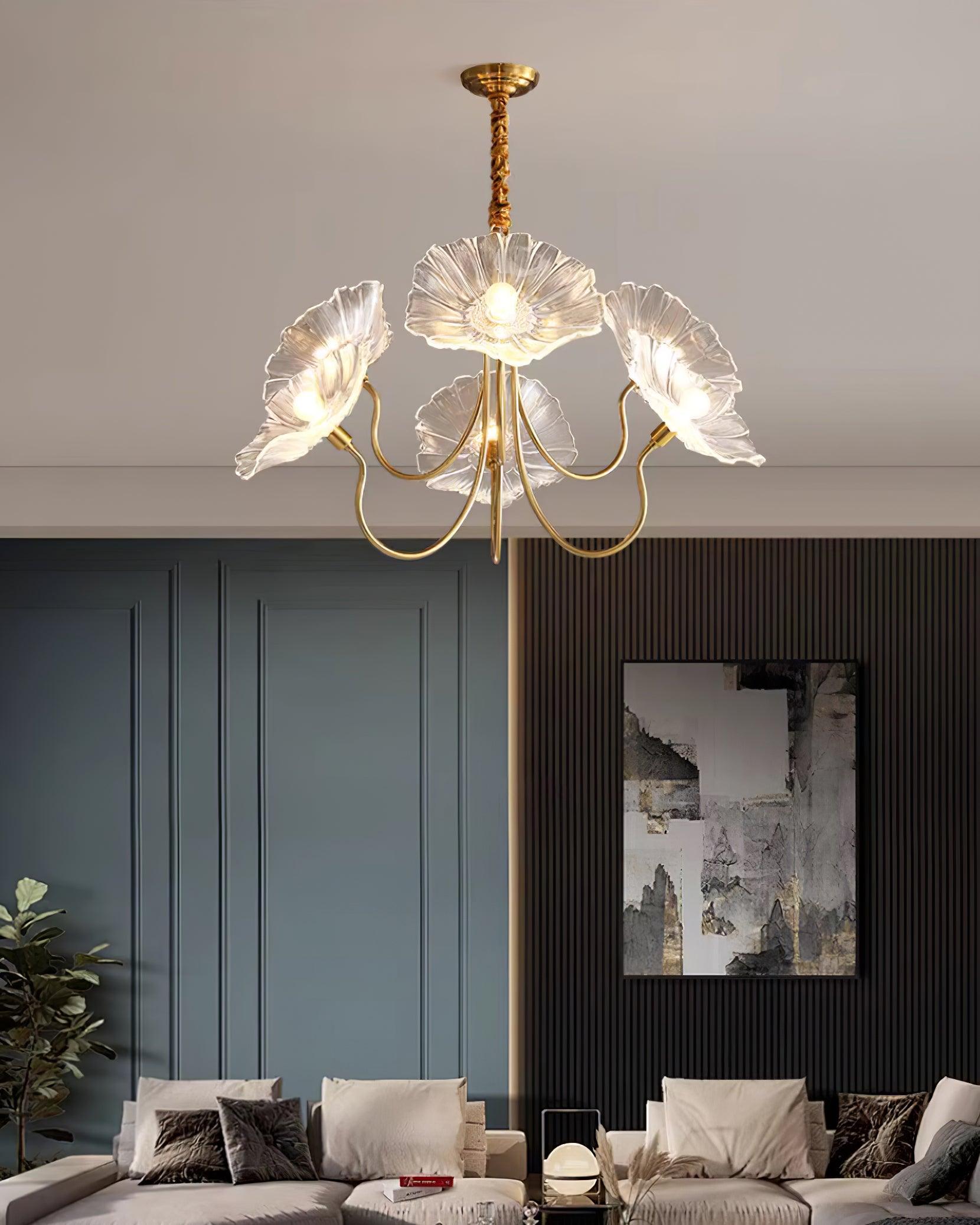 Lampadario floreale Chiario