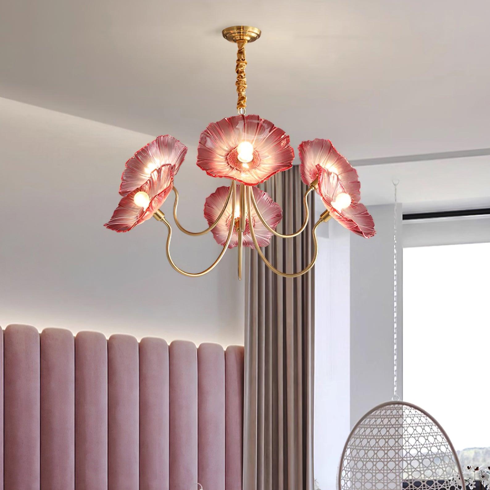 Lampadario floreale Chiario
