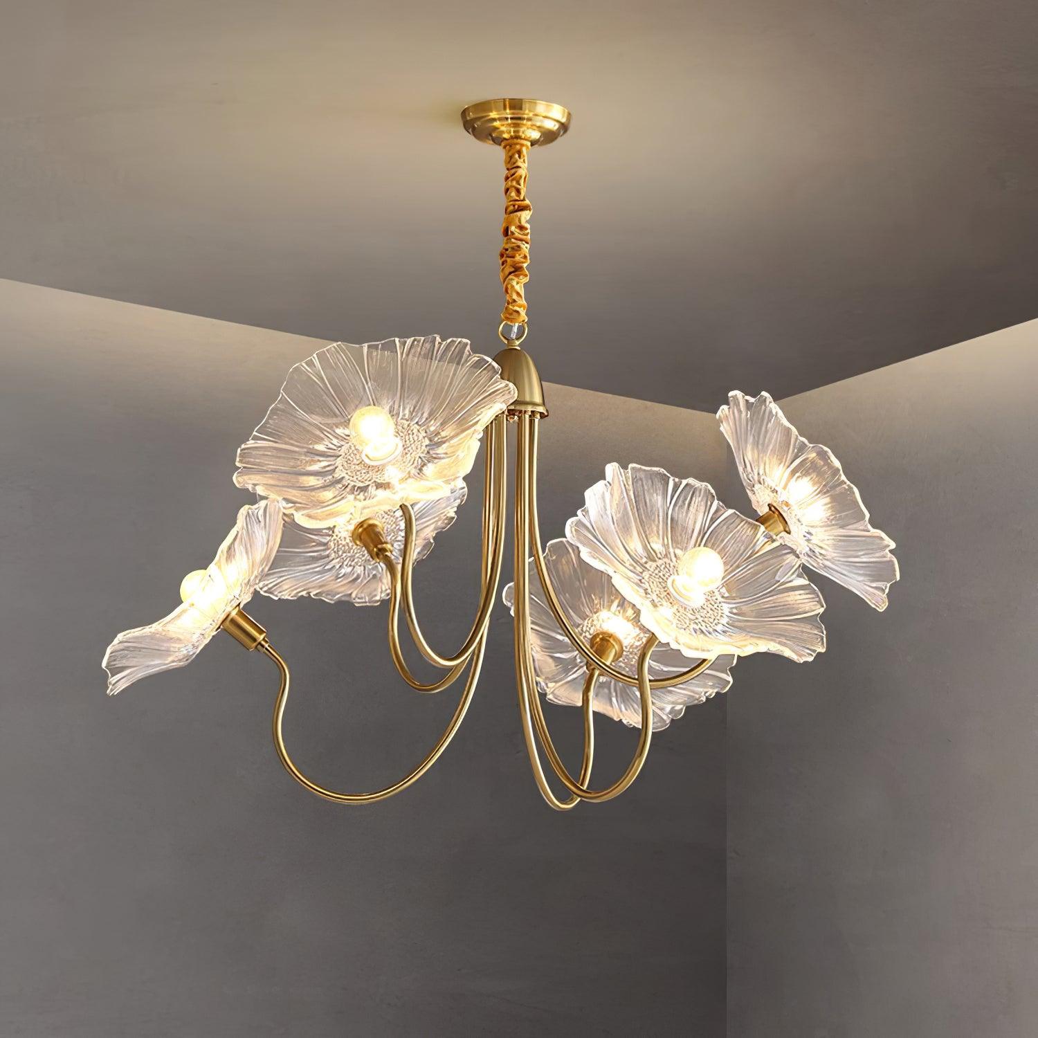 Lampadario floreale Chiario